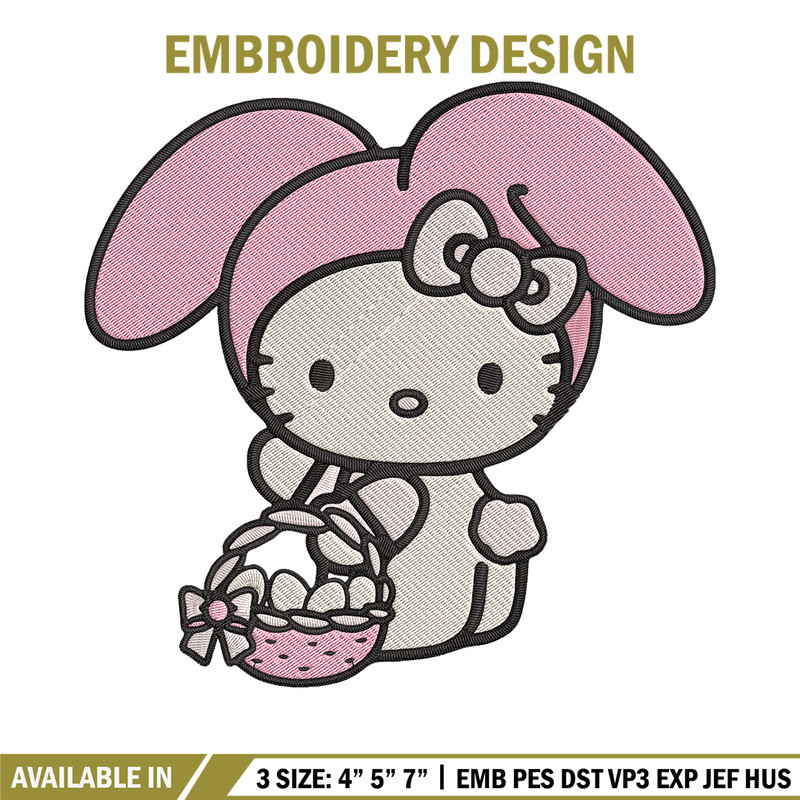 Hello Kitty Easter Embroidery Design, Hello kitty Embroidery, Embroidery File, Anime Embroidery, Digital download.jpg