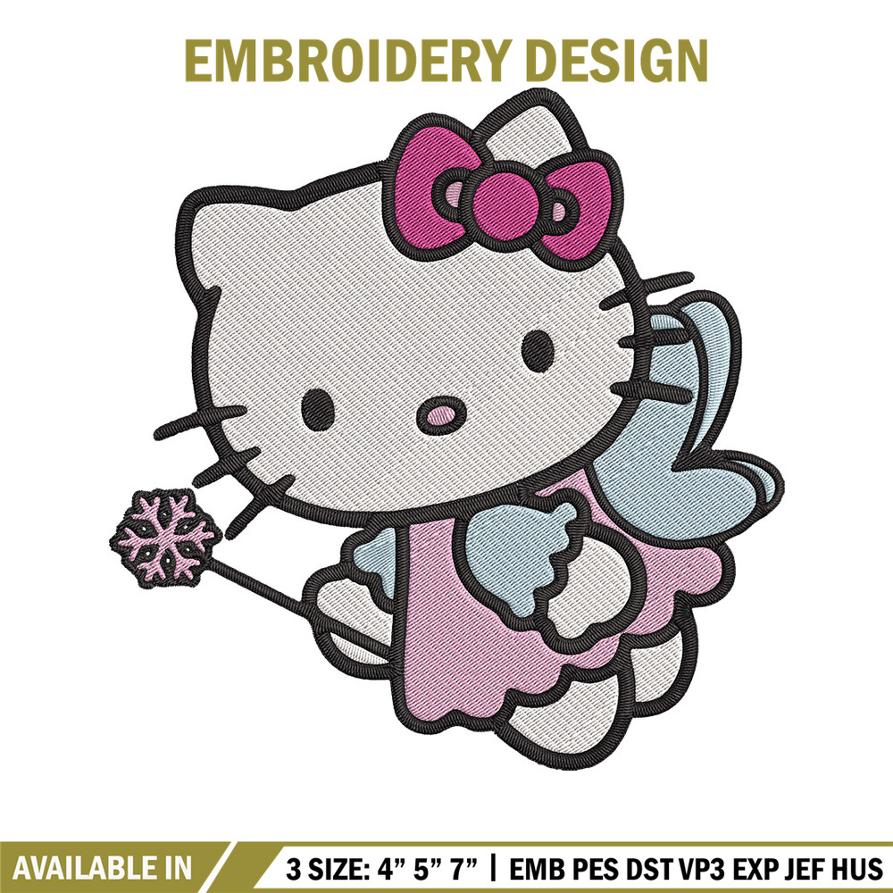 Hello kitty fairy Embroidery Design, Hello kitty Embroidery, Embroidery File, Anime Embroidery, Digital download.jpg