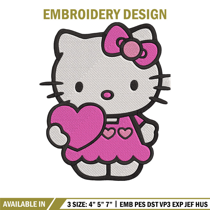 Hello kitty heart Embroidery Design, Hello kitty Embroidery, Embroidery File, Anime Embroidery, Digital download.jpg