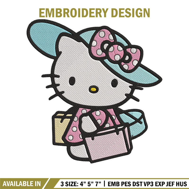 Hello kitty shopping Embroidery Design, Hello kitty Embroidery, Embroidery File, Anime Embroidery, Digital download.jpg