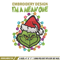 I'm A Mean One Grinch Embroidery design, Grinch Christmas Embroidery, Grinch design, Embroidery File, Digital download.jpg