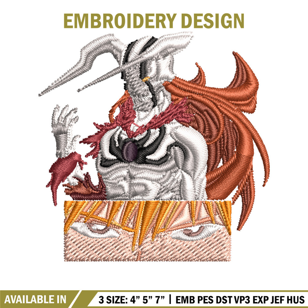 Ichigo demon Embroidery Design, Bleach Embroidery, Embroidery File, Anime Embroidery, Anime shirt, Digital download.jpg