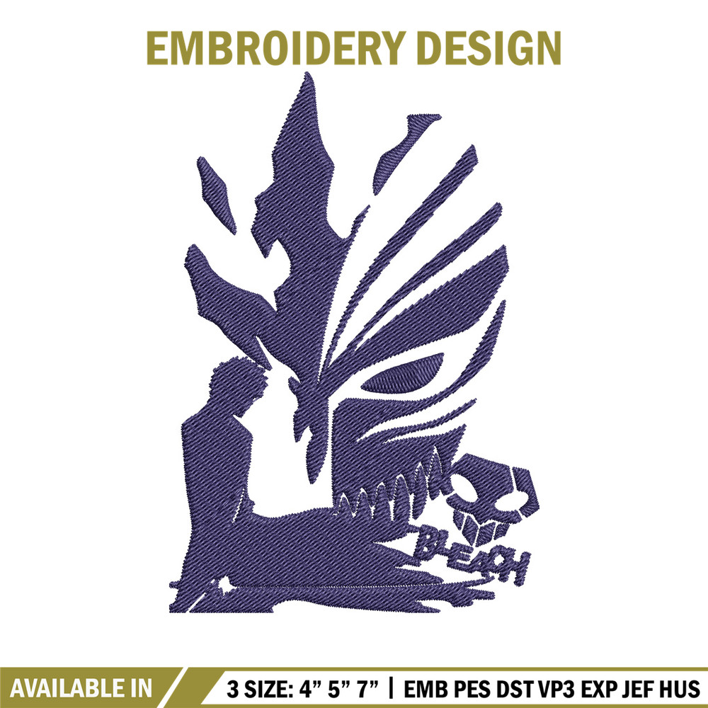 Ichigo mask Embroidery Design, Bleach Embroidery, Embroidery File, Anime Embroidery,Anime shirt, Digital download.jpg