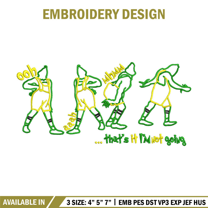 IM not going embroidery design, Grinch embroidery, Chrismas design,Embroidery shirt, Embroidery file, Digital download.jpg