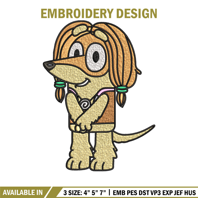 Indy Bluey Embroidery, Bluey cartoon Embroidery, Embroidery File, cartoon design, cartoon shirt, Digital download..jpg
