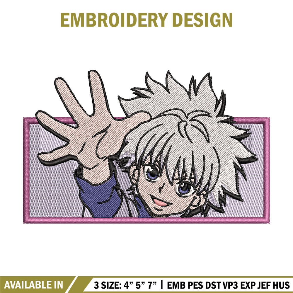 Killua nike embroidery design, Hunter x hunter embroidery, nike design, Logo shirt, anime shirt, digital download.jpg