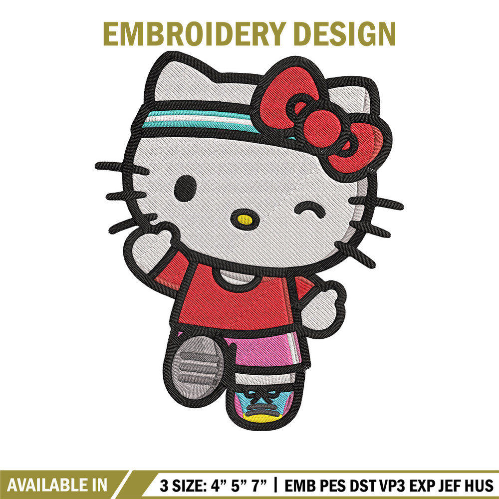 Kitty cute Embroidery Design, Hello kitty Embroidery, Embroidery File, Anime Embroidery, Anime shirt, Digital download.jpg