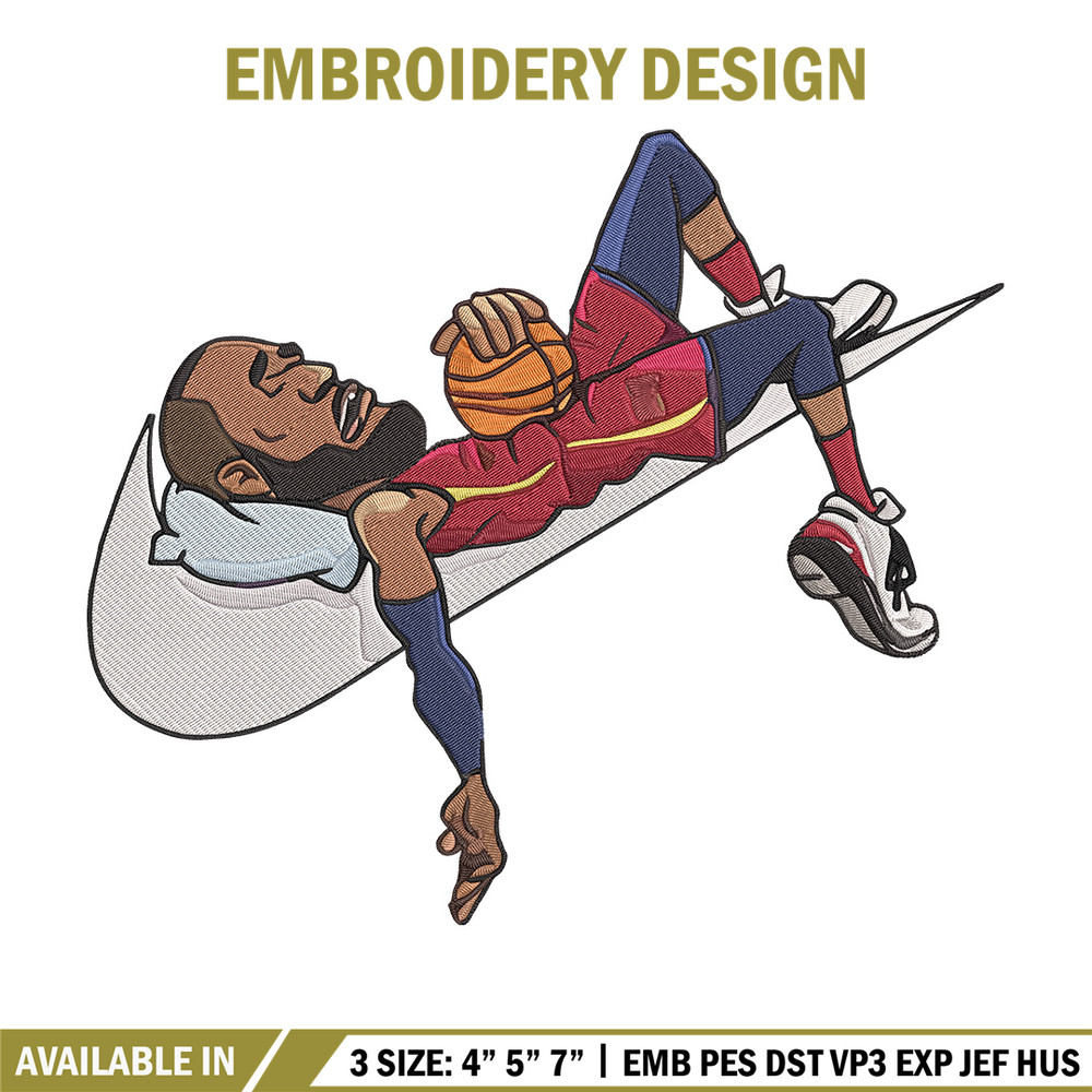 Lebron james Embroidery Design, Basketball Embroidery, Embroidery File, Nike Embroidery, Anime shirt, Digital download.jpg