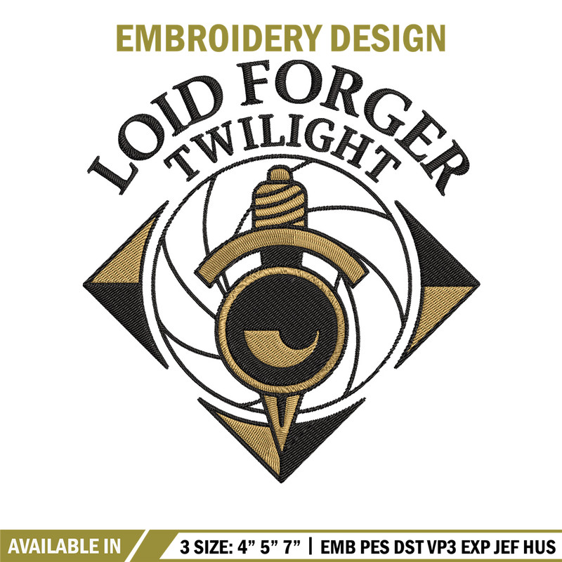 Loid forger Embroidery Design, Spy x family Embroidery, Embroidery File,Anime Embroidery, Anime shirt, Digital download.jpg