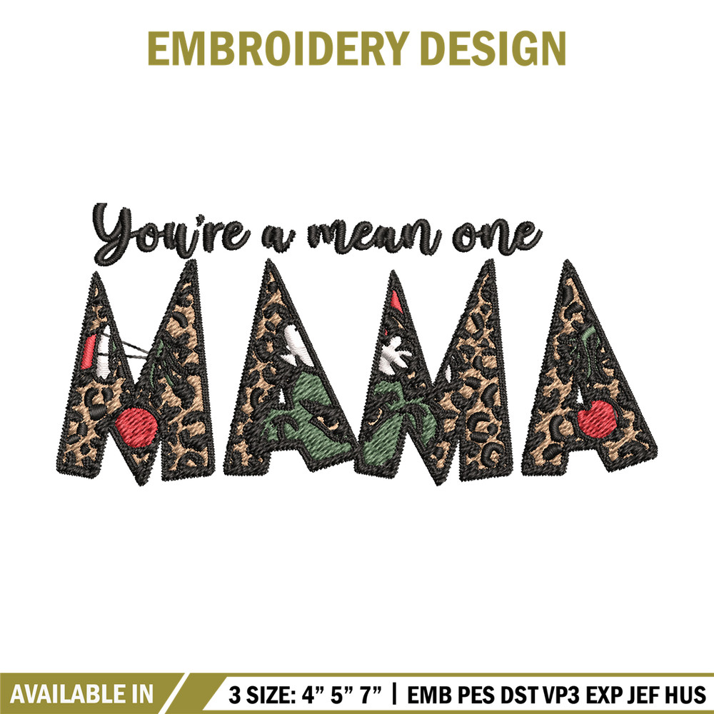 Mama Grinch Embroidery design, Mama Grinch Embroidery, logo design, Embroidery File, logo shirt, Instant download..jpg