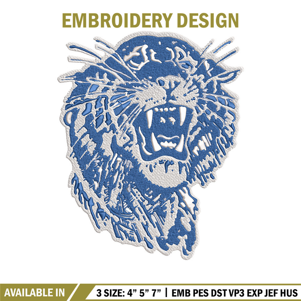 Memphis Tigers logo embroidery design, Logo embroidery, Sport embroidery, logo sport embroidery, Embroidery design.jpg