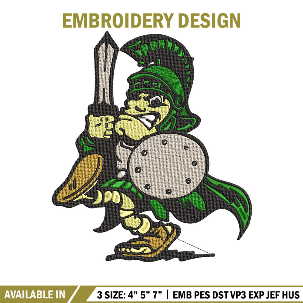 Michigan State logo embroidery design, Logo embroidery, Sport embroidery, logo sport embroidery, Embroidery design.jpg
