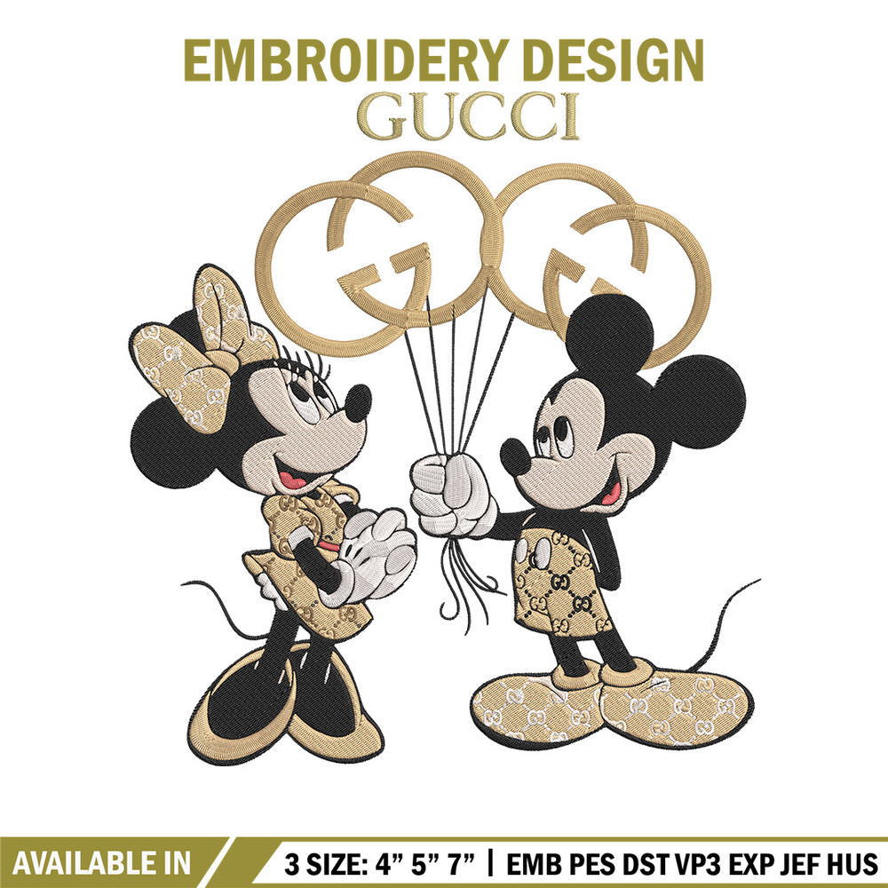 Mickey couple Embroidery Design, Mickey Embroidery, Embroidery File, Gucci Embroidery, Anime shirt,Digital download..jpg