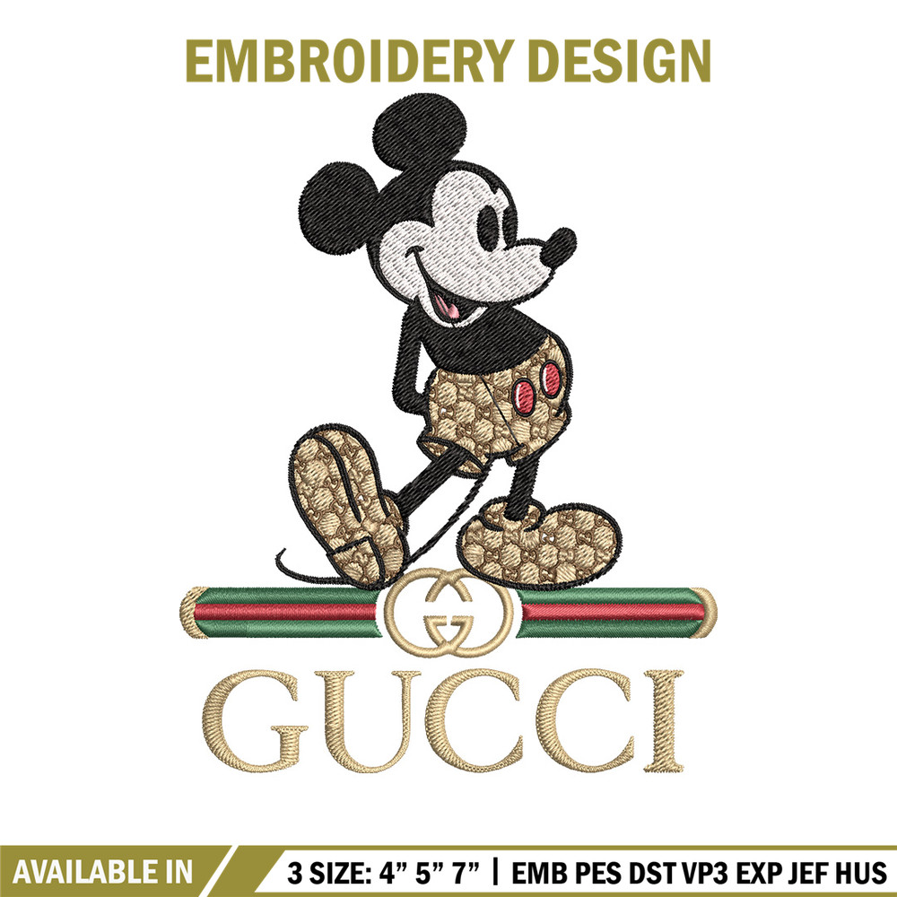 Mickey gucci Embroidery Design, Gucci Embroidery, Embroidery File,Logo shirt, Sport Embroidery,Digital download.jpg