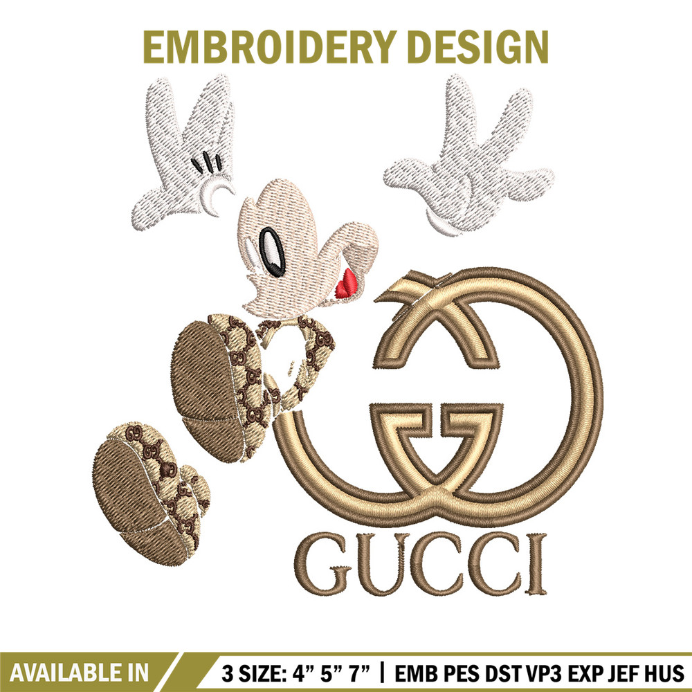 Mickey gucci Embroidery Design, Mickey Embroidery, Embroidery File, Logo shirt, Sport Embroidery, Digital download..jpg