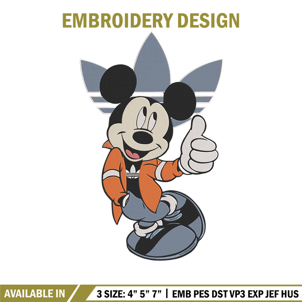 Mickey x adidas Embroidery Design, Mickey Embroidery, Embroidery File, Adidas Embroidery, Anime shirt, Digital download.jpg
