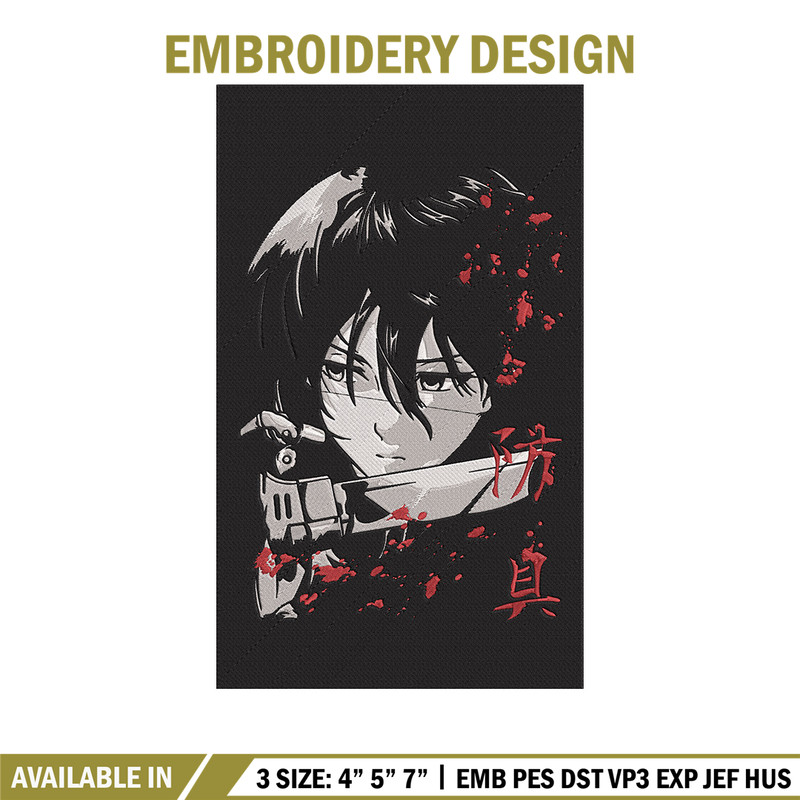 Mikasa poster Embroidery Design, Aot Embroidery, Embroidery File, Anime Embroidery, Anime shirt, Digital download.jpg