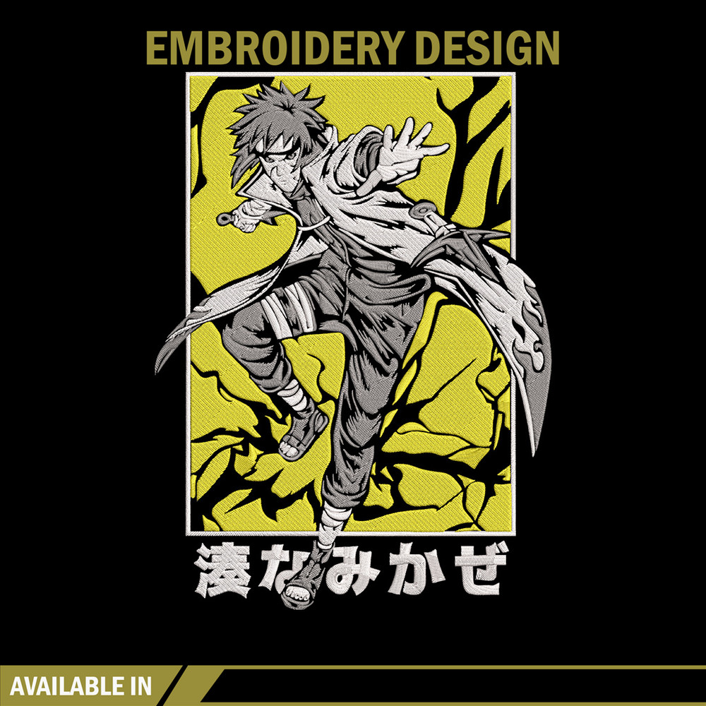 Minato poster Embroidery Design, Naruto Embroidery,Embroidery File, Anime Embroidery, Anime shirt, Digital download.jpg