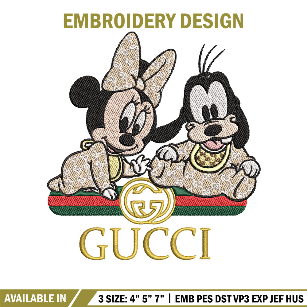 Minnie goofy baby Embroidery Design, Gucci Embroidery, Embroidery File, Logo shirt, Sport Embroidery, Digital download..jpg