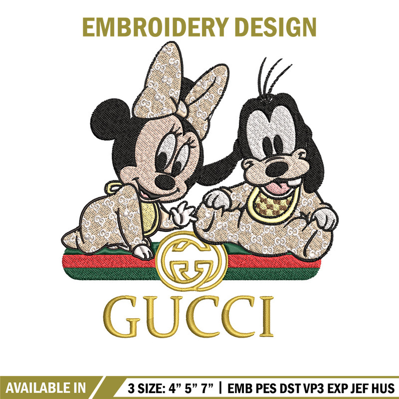 Minnie goofy baby Embroidery Design, Gucci Embroidery, Embroidery File, Logo shirt, Sport Embroidery, Digital download..jpg