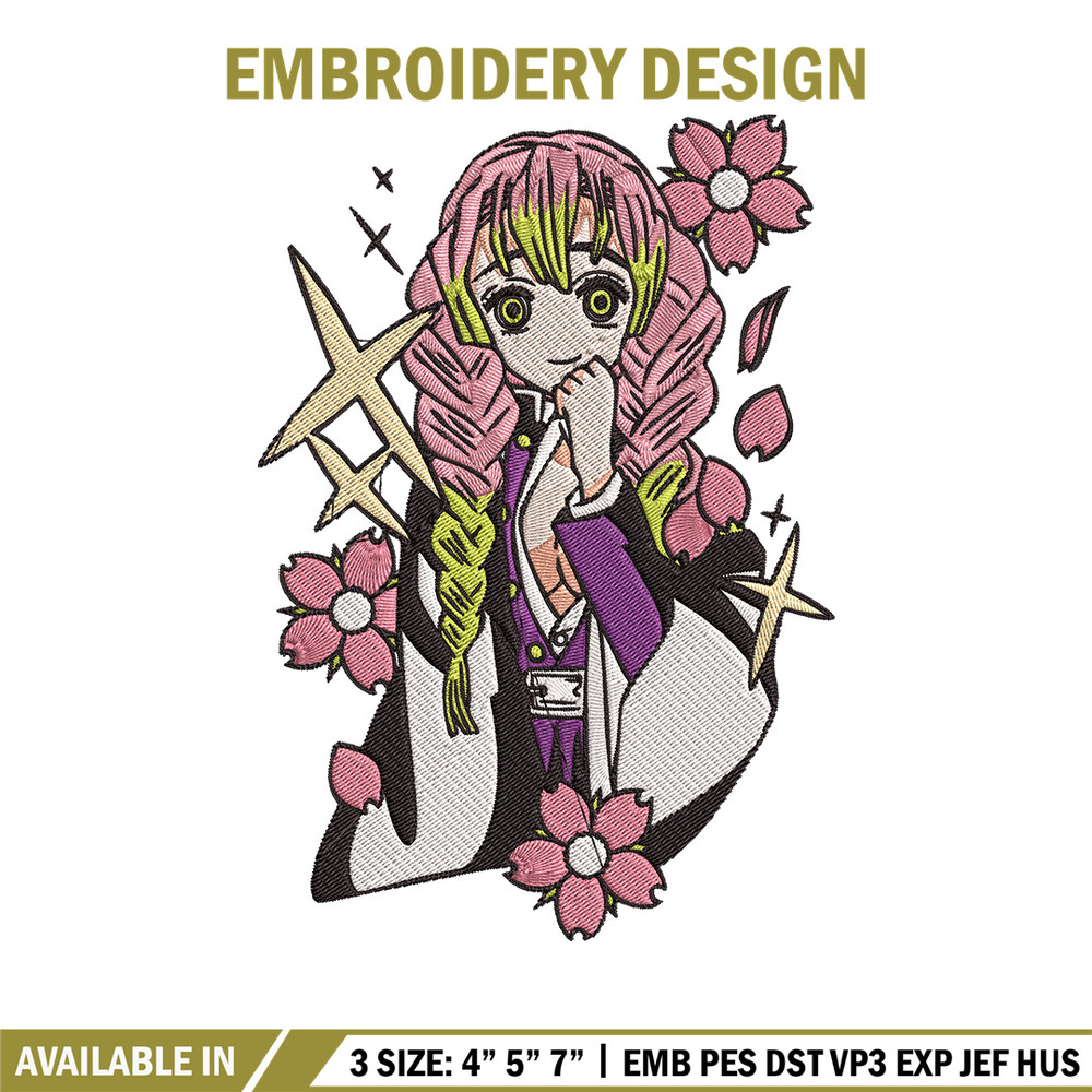 Mitsuri Embroidery Design, Demon slayer Embroidery, Embroidery File, Anime Embroidery,Anime shirt, Digital download.jpg