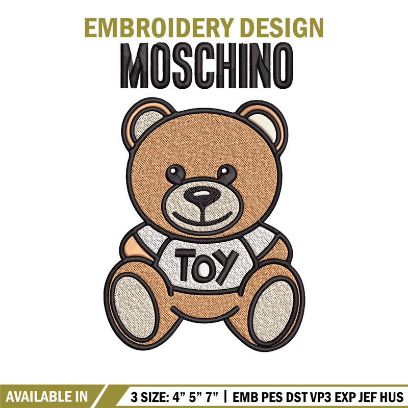 Moschino Kids Teddy logo Embroidery design, Moschino Embroidery, logo design, Embroidery File, Instant download..jpg