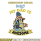 My Dad is Awesome Embroidery, Bluey cartoon Embroidery, Embroidery File, cartoon design, cartoon shirt, Digital download.jpg