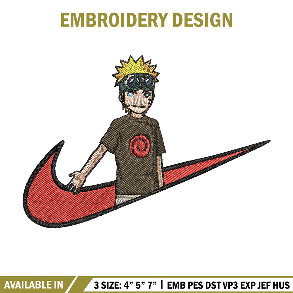 Naruto kid x nike Embroidery Design, Naruto Embroidery, Embroidery File, Nike Embroidery, Anime shirt, Digital download.jpg