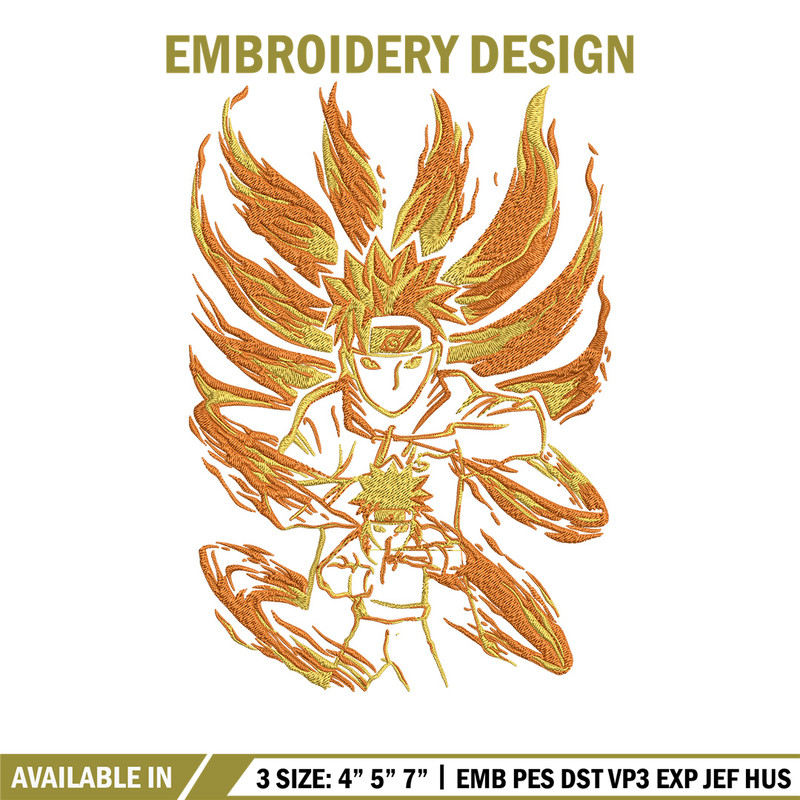Naruto kyuubi Embroidery Design, Naruto Embroidery, Embroidery File, Anime Embroidery, Anime shirt, Digital download.jpg