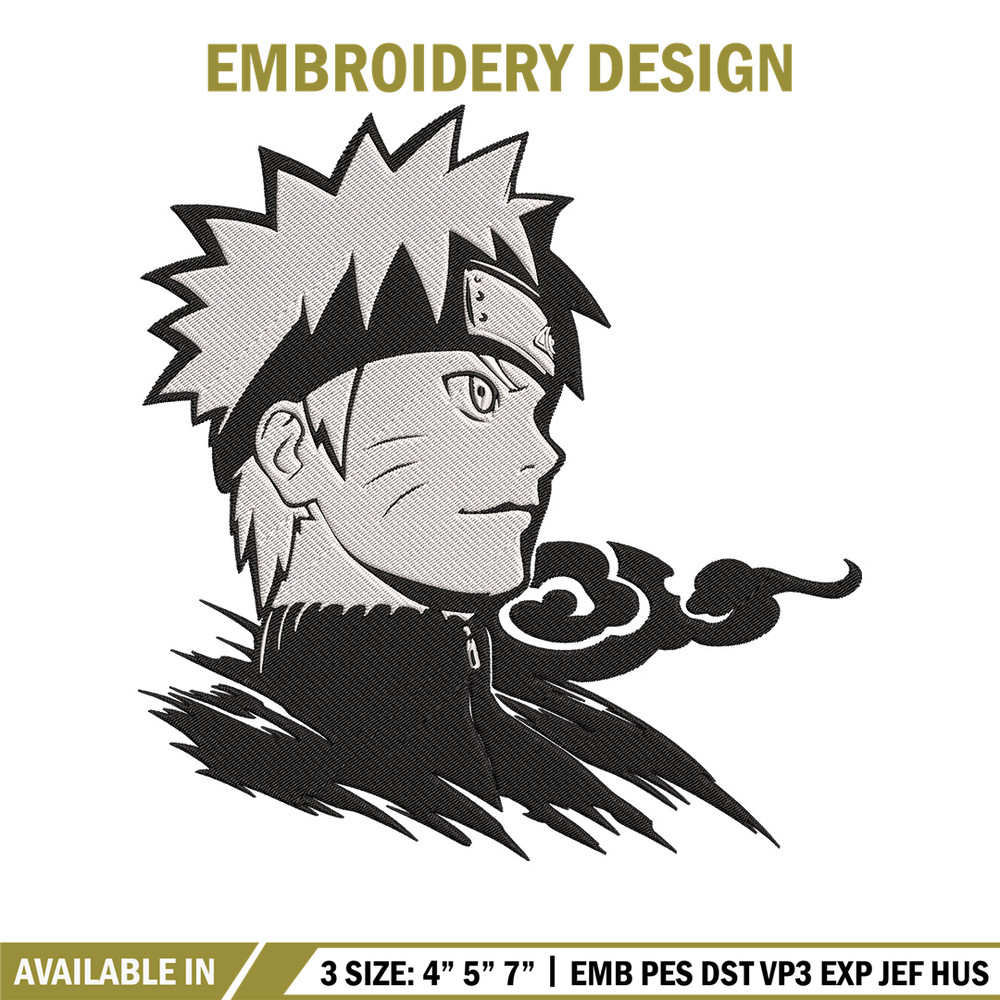 Naruto shippuden Embroidery Design, Naruto Embroidery, Embroidery File, Anime Embroidery, Anime shirt, Digital download.jpg