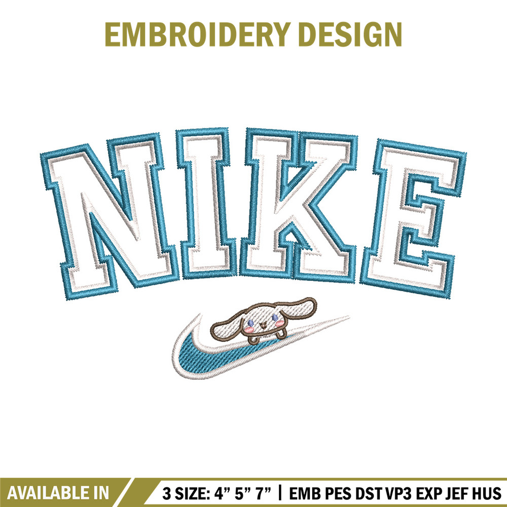 Nike bunny cute embroidery design, Bunny embroidery, Nike design,Embroidery shirt, Embroidery file, Digital download.jpg