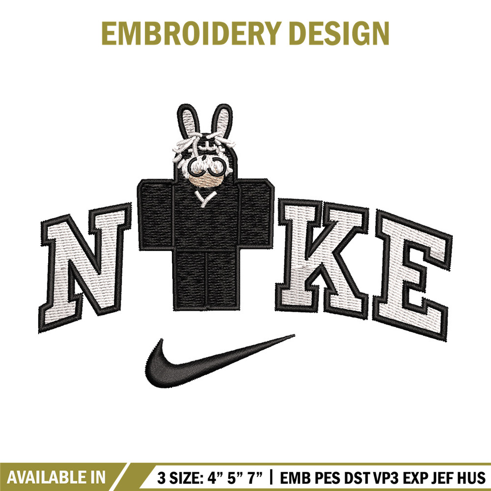 Nike bunny lego embroidery design, Bunny embroidery, Nike design, Embroidery shirt, Embroidery file, Digital download.jpg