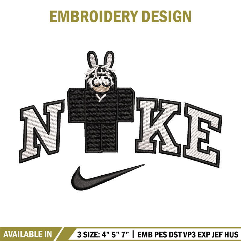 Nike bunny lego embroidery design, Bunny embroidery, Nike design, Embroidery shirt, Embroidery file, Digital download.jpg