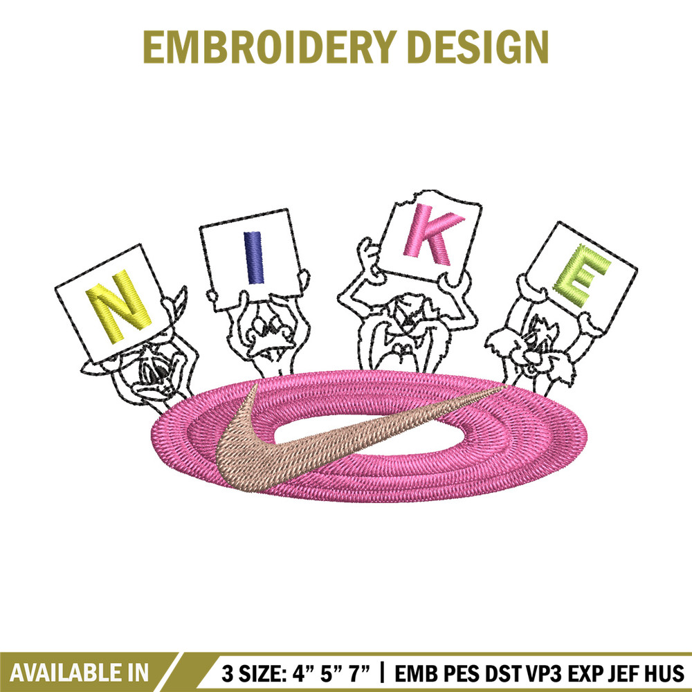 Nike cartoon embroidery design, Cartoon embroidery, Nike design, Embroidery shirt, Embroidery file, Digital download.jpg