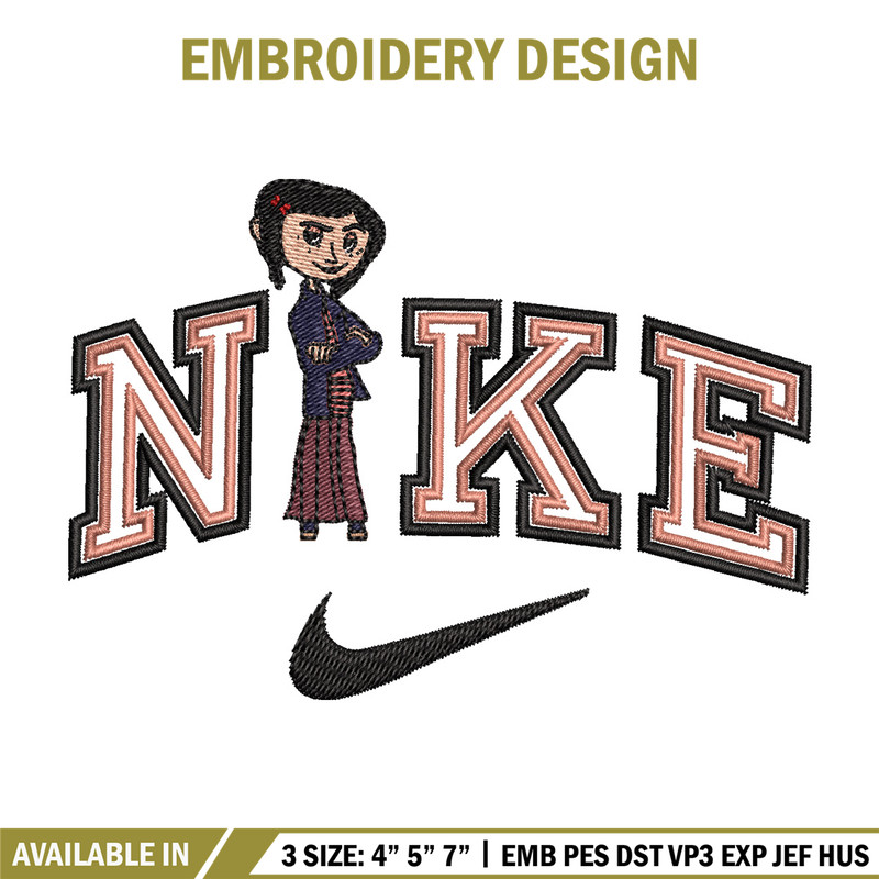 Nike china girl embroidery design, Girl embroidery, Nike design, Embroidery shirt, Embroidery file,Digital download.jpg