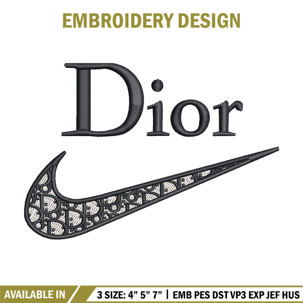 Nike dior embroidery design, Dior embroidery, Emb design, Embroidery shirt, Embroidery file, Digital download.jpg