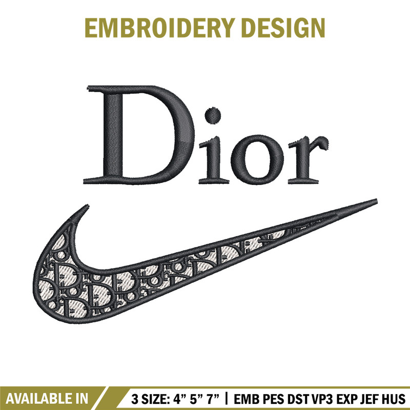 Nike dior embroidery design, Dior embroidery, Emb design, Embroidery shirt, Embroidery file, Digital download.jpg