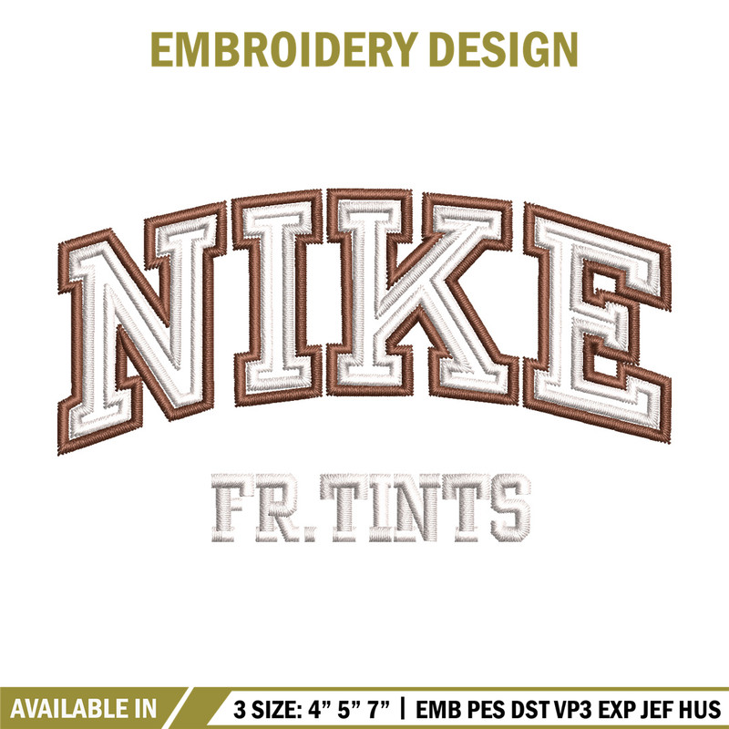 Nike fr tints embroidery design, Nike embroidery, Nike design, Embroidery shirt, Embroidery file,Digital download.jpg