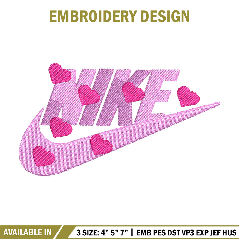 Nike heart embroidery design, Nike embroidery, Nike design, Embroidery shirt, Embroidery file, Digital download.jpg