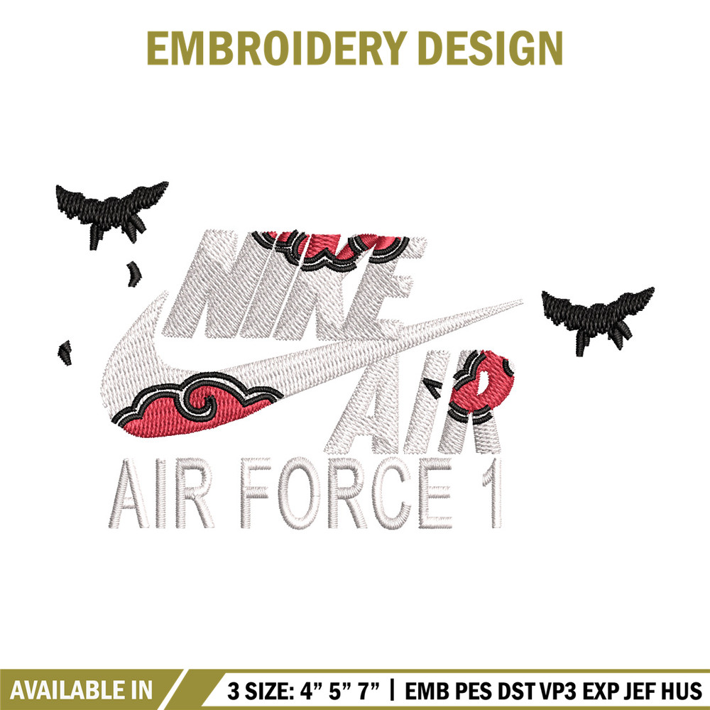 Nike itachi embroidery design, Naruto embroidery, Nike design,Embroidery file,Embroidery shirt,Digital download.jpg