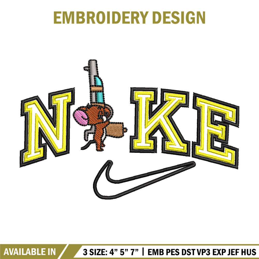 Nike jerry embroidery design, Tom jerry embroidery, Nike design, Embroidery shirt, Embroidery file,Digital download.jpg