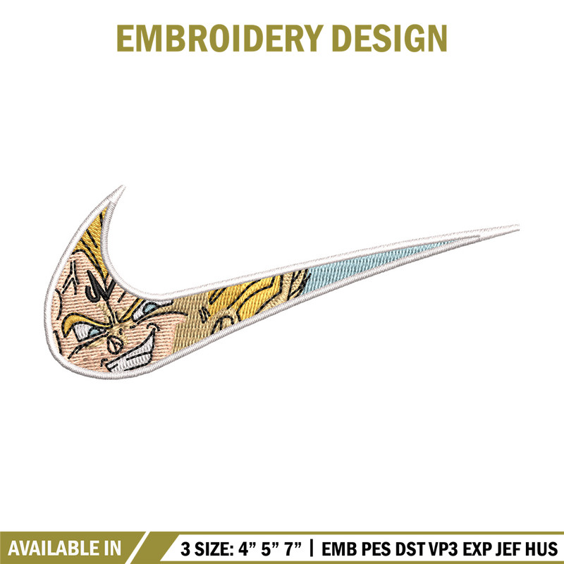 Nike vegeta embroidery design, Dragonball embroidery, Nike design, Embroidery shirt, Embroidery file, Digital download.jpg