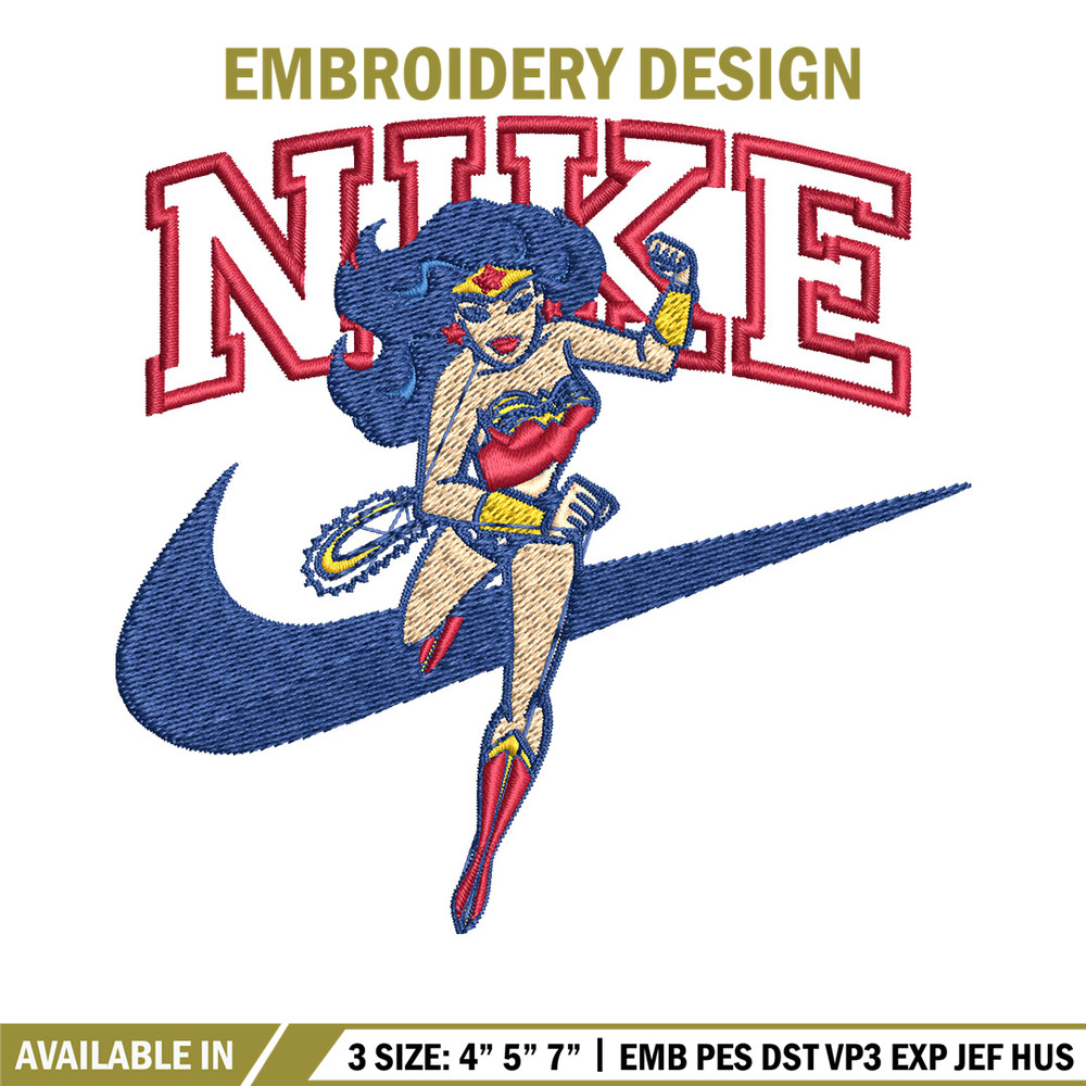 Nike wonder woman Embroidery Design, Brand Embroidery, Nike Embroidery, Embroidery File, Logo shirt,Digital download.jpg
