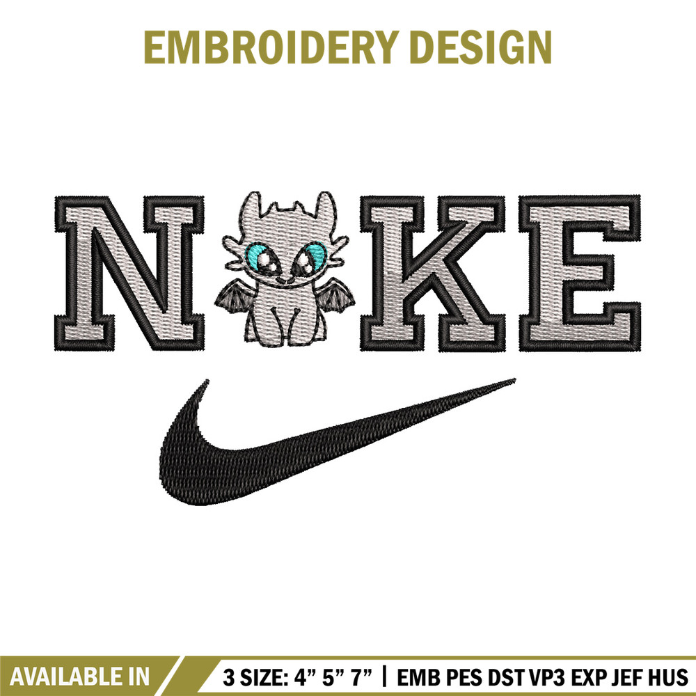 Nike x dragon black embroidery design, Dragon embroidery, Nike design,Embroidery shirt,Embroidery file, Digital download.jpg
