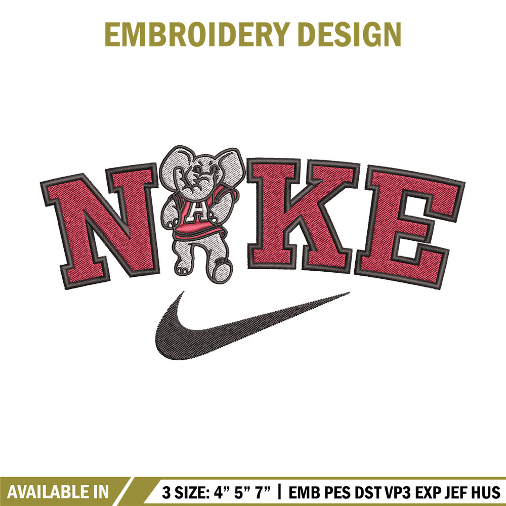Nike x elephant embroidery design, Nike embroidery, Nike design, Embroidery file,Embroidery shirt, Digital download.jpg