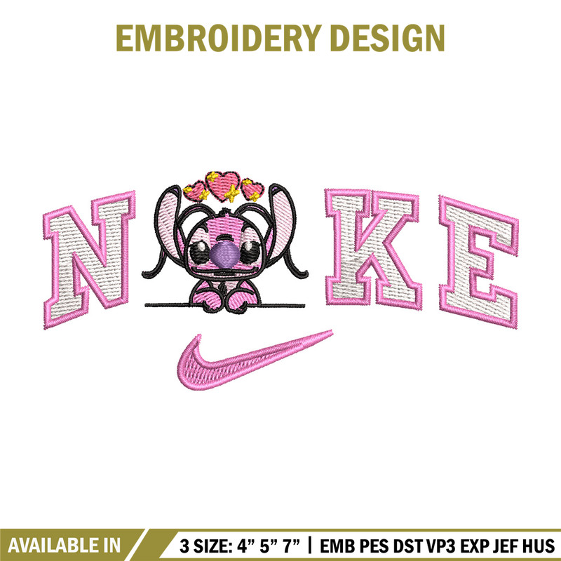 Nike x pink stitch embroidery design, Stitch embroidery, Nike design, Embroidery file,Embroidery shirt, Digital download.jpg
