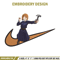 Nobara x nike Embroidery Design, Jujutsu Embroidery, Embroidery File, Nike Embroidery, Anime shirt, Digital download.jpg