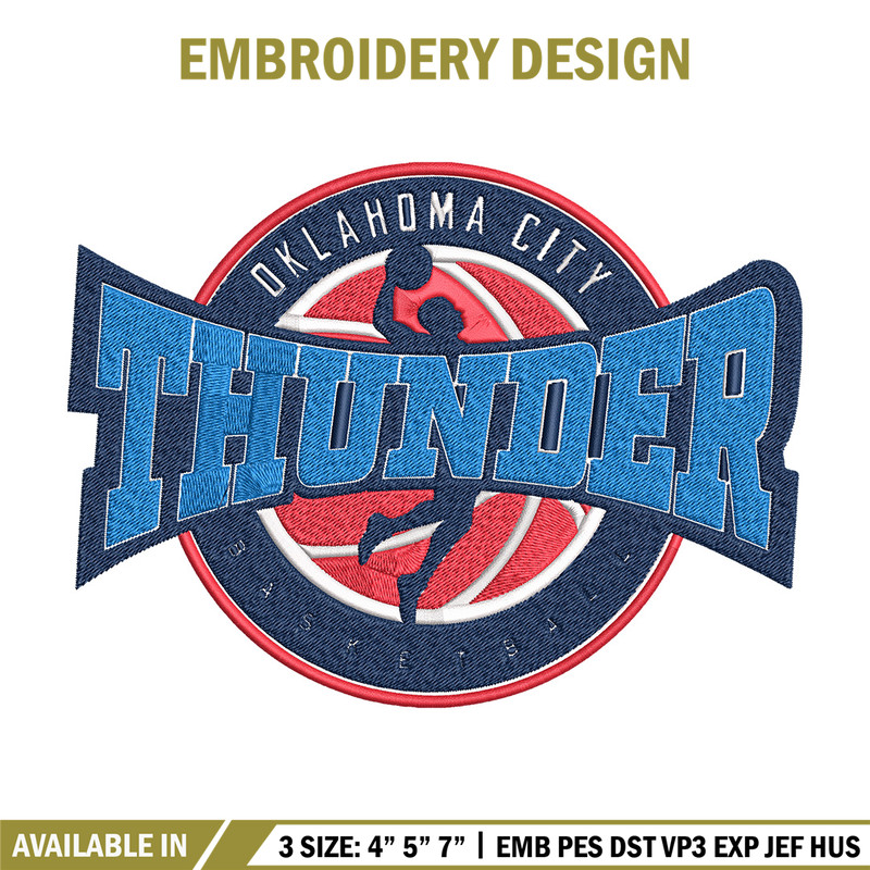 Oklahoma City Thunder logo embroidery design,NBA embroidery, Sport embroidery, Embroidery design, Logo sport embroidery.jpg