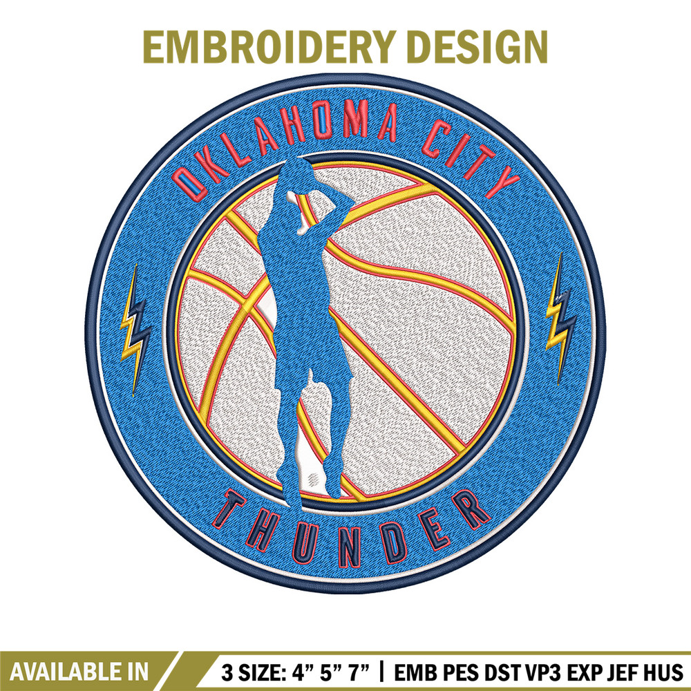 Oklahoma Thunder design embroidery design, NBA embroidery, Sport embroidery, Embroidery design, Logo sport embroidery..jpg