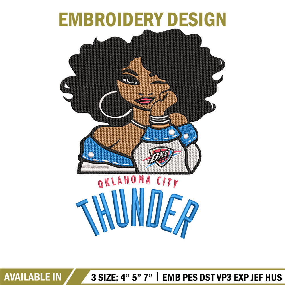 Oklahoma Thunder girl embroidery design, NBA embroidery, Sport embroidery, Embroidery design, Logo sport embroidery..jpg